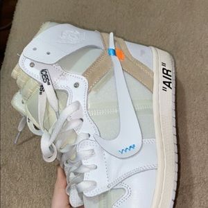 off white Jordan one white